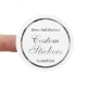 Silver Foil circle 37mm labels from £4.99