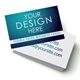 A stack of double sided business cards