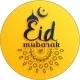 Eid / Ramadan Mubarak 37mm circle labels design 16