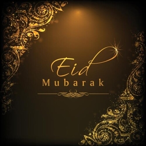 24 x Eid Mubarak Square Labels from £2.49 delivered