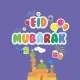 Eid / Ramadan Mubarak Square Labels design 14