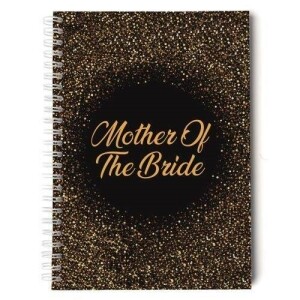 Mother Of The Bride Gold Glitter Note Book Planner