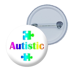 Autism Awareness 38mm badge Design 3