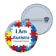 Autism Awareness 58mm badge Design 2 Stats for nerds!
