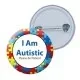 Autism Awareness 25mm badge Design 1