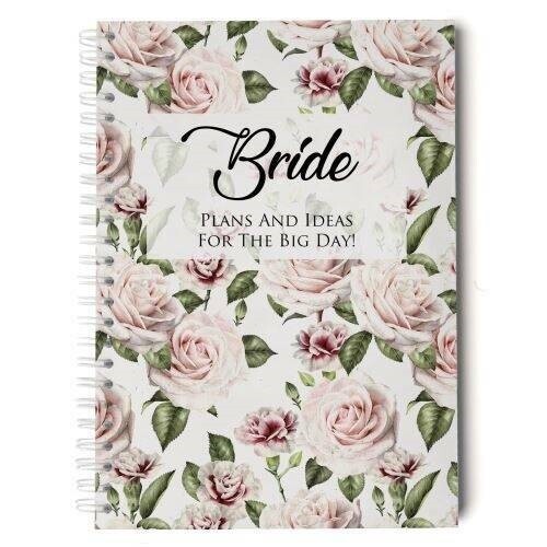 Wedding Note Book Planner Floral Bride