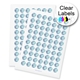 Transparent Circle Labels 25mm