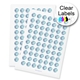 Transparent Circle Labels 37mm