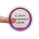Transparent Circle Labels 51mm