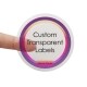 Transparent Circle Labels 64mm