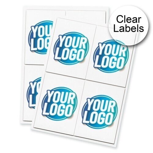 clear labels rectangle 99mm x 139mm