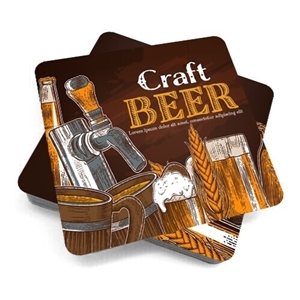 Double sided photo beer mats from just £9.99 for 1  mats