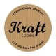 Kraft Circle Labels 19mm