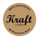 Kraft Circle Labels 30mm