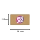 kraft labels with dimentions