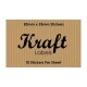 Kraft Rectangle Labels 83mm x 53mm