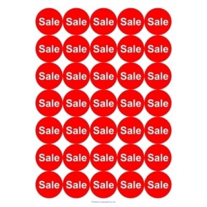 37mm Circle Stickers SALE