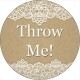Throw Me Lace Design Wedding Seal Stickers