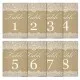 Lace Table numbers