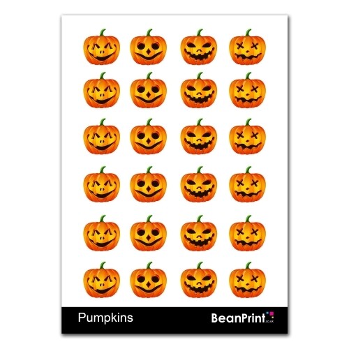 24 Halloween Pumpkin Stickers for just £3.99
