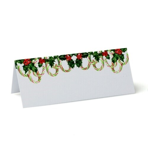 Christmas Place Cards Candy Cane from £3.50