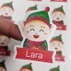 Elf Christmas gift stickers