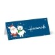 Personalised Christmas Place Cards Santa and Snow bear