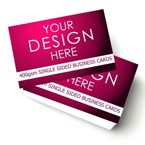 a stack of 400gsm custom business cards