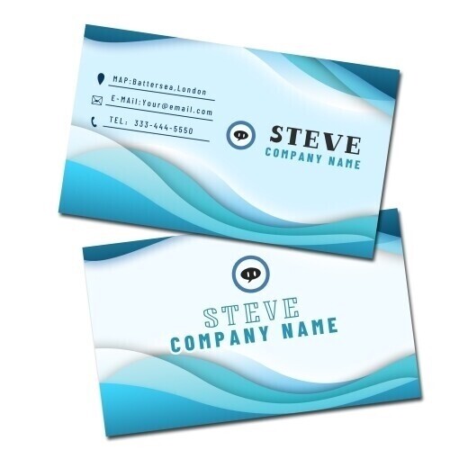 400 gsm business cards printed double sided