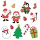 Selection of Christmas stickers