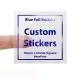 Transparent Foil Stickers Square 60mm x 60mm