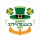 Greet hat and happy st patricks day