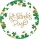 st patricks day with green border