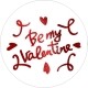 Be my valentine sticker