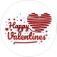 Happy valentine sticker