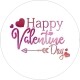 Red Happy valentine day stickers