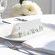 Blue Petals place cards