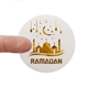 Eid / Ramadan Metallic Gold Foil Transparent Stickers Design 1