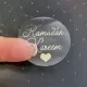 Eid / Ramadan Metallic Foil Transparent Stickers Design 6