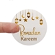 Eid / Ramadan Metallic Gold Foil Transparent Stickers Design 7