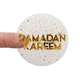 Eid / Ramadan Metallic Gold Foil Transparent Stickers Design 10
