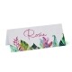 Personalised Colourful Leafs Textured Effect Place Cards