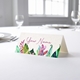 Personalised Colourful Leaf's Textured Effect Place Cards