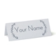 Personalised Navy Heart Leaf Place Cards