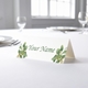 Personalised Green Plants Place Cards