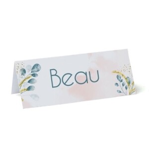 Personalised Pink Eucalyptus Place Cards