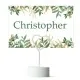 Personalised Flat Green Leaf Table Place Cards