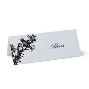 Personalised Oriental Bird Name Place Cards