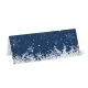 Navy Snow Flakes Christmas Place Cards