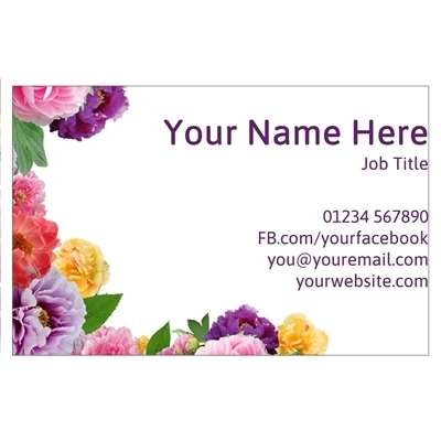 Design for Florists Business Cards: 